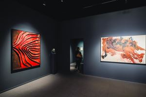 Tsuyoshi Maekawa and Kazuo Shiraga, <a href='/art-galleries/axel-vervoordt-gallery/' target='_blank'>Axel Vervoordt Gallery</a>, Frieze Masters (3–6 October 2019). Courtesy Ocula. Photo: Charles Roussel.